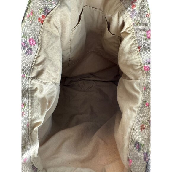 Floral Canvas Shoulder Tote Bag - Picture 10 of 14
